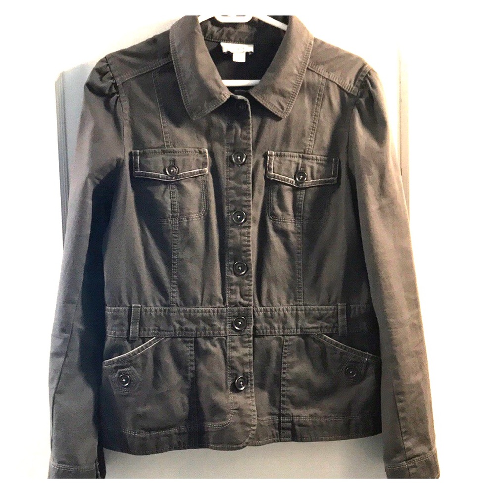 Loft Gray Denim Blazer